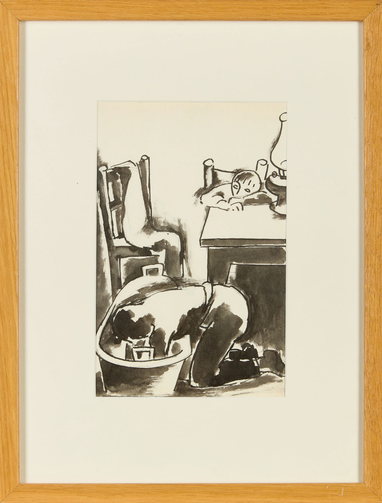 Josef Herman, Childhood scene