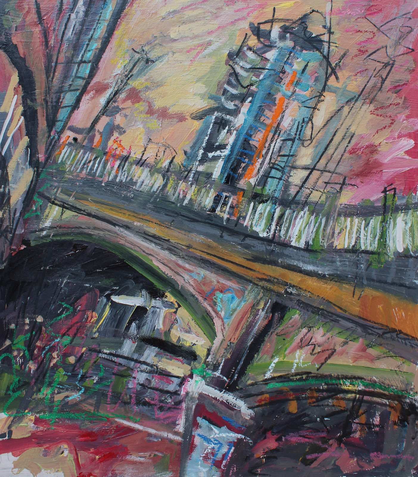 Matthew Thompson, Under a Bridge Looking Up at The Sky