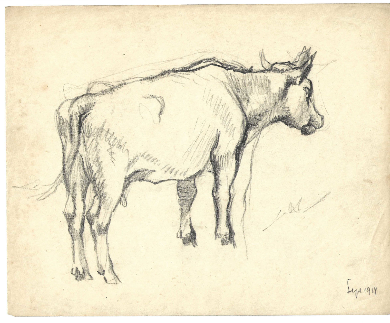 Pierre Adolphe Valette, Cow 2, 1917