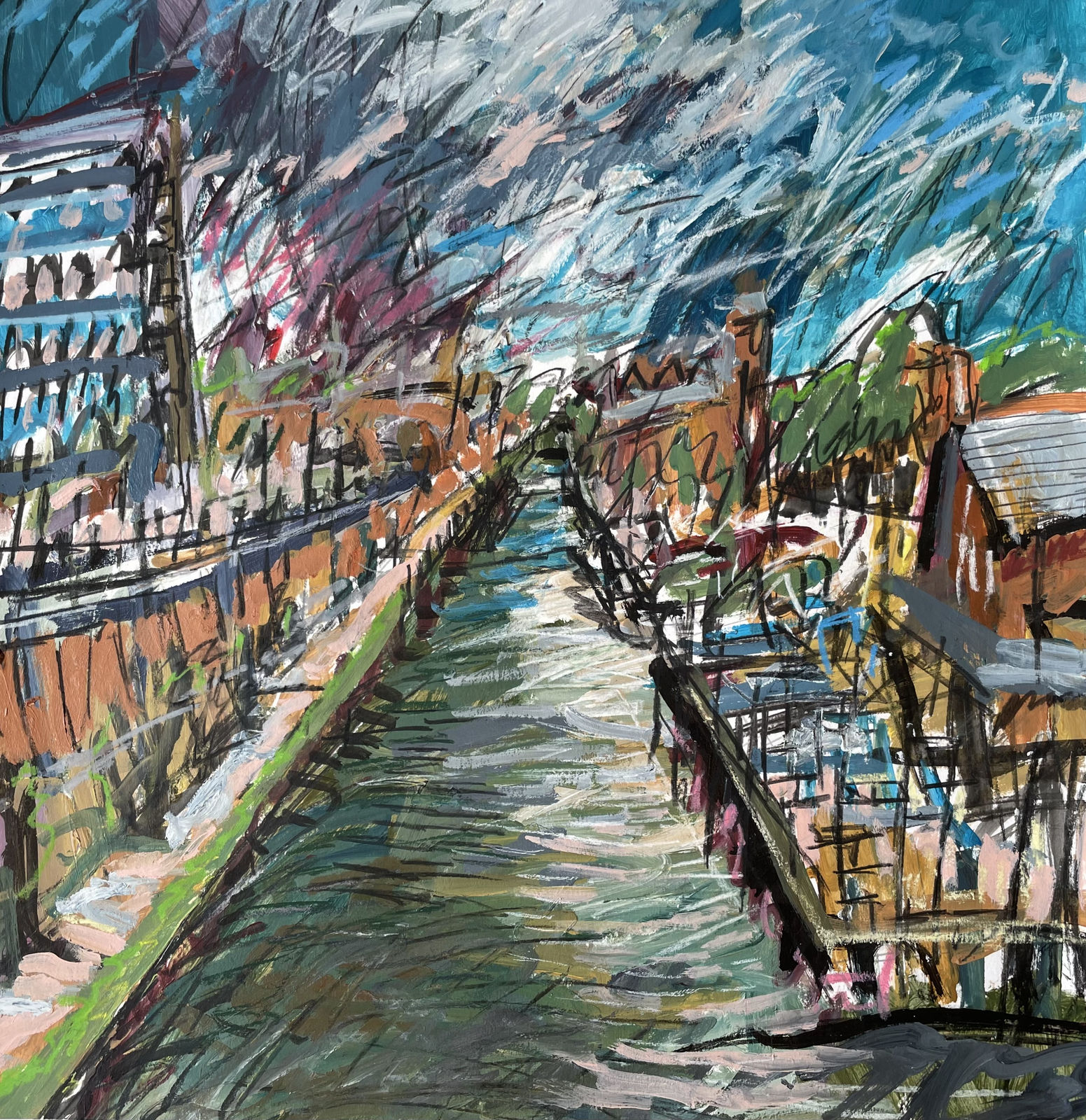 Matthew Thompson, Looking down the canal near King's Ransom, Sale