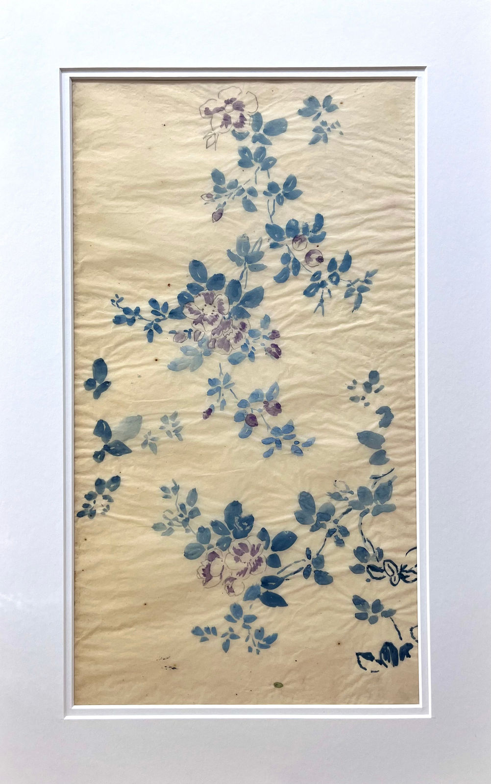 Pierre Adolphe Valette, Delicate Blue and Purple Florals