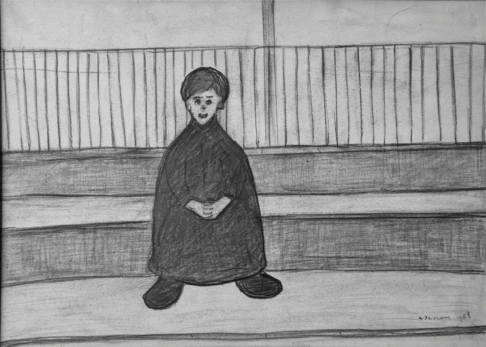 L.S Lowry, A Study in Edinburgh, 1951