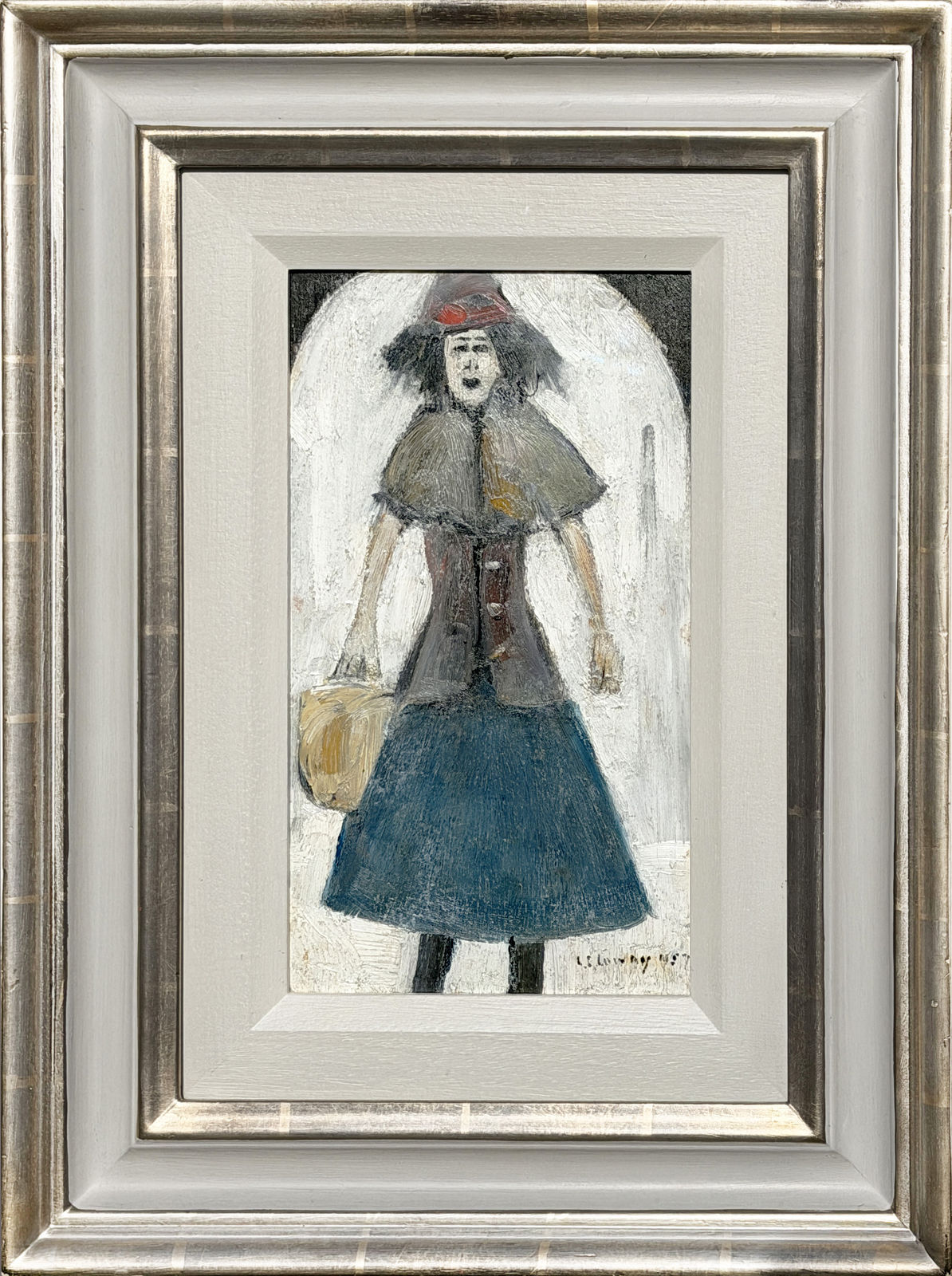 L.S Lowry, Lady Standing , 1957