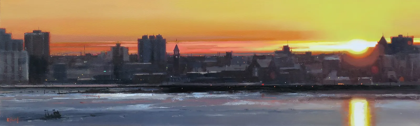 Michael Ashcroft ROI MAFA, Sunrise, Hudson River