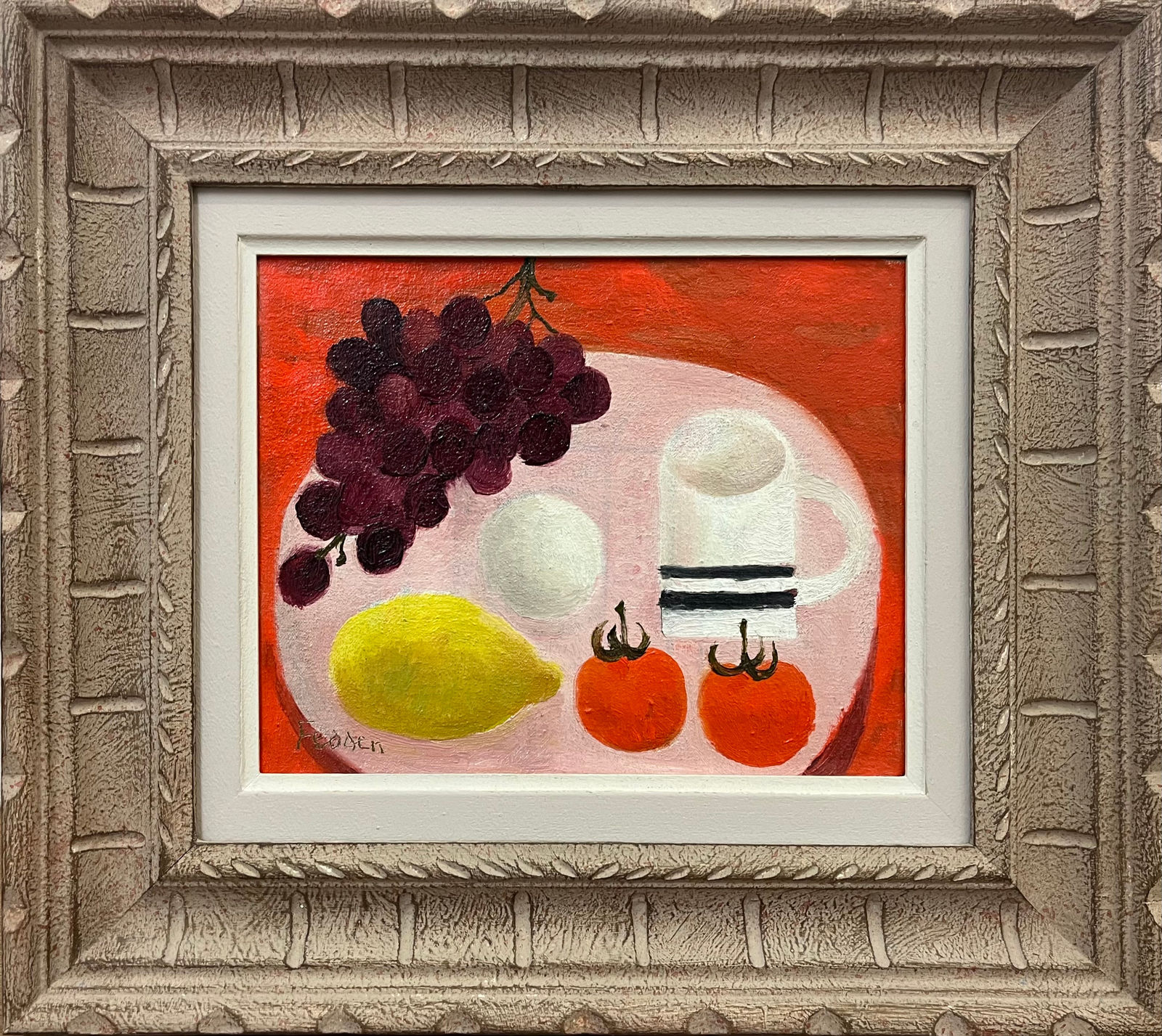 Mary Fedden, The Striped Mug, 2005