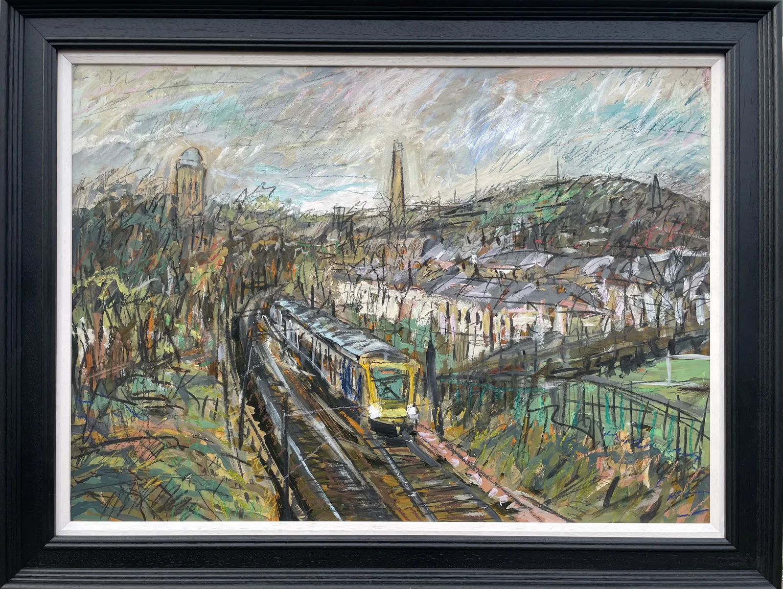 Matthew Thompson, Looking Towards Saltaire with train, 2026
