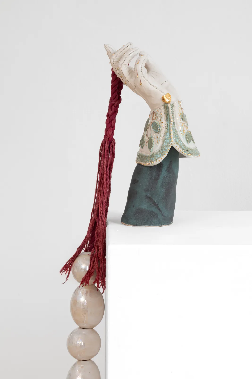 Serena Korda, Gauntlet and Body Beads, 2023