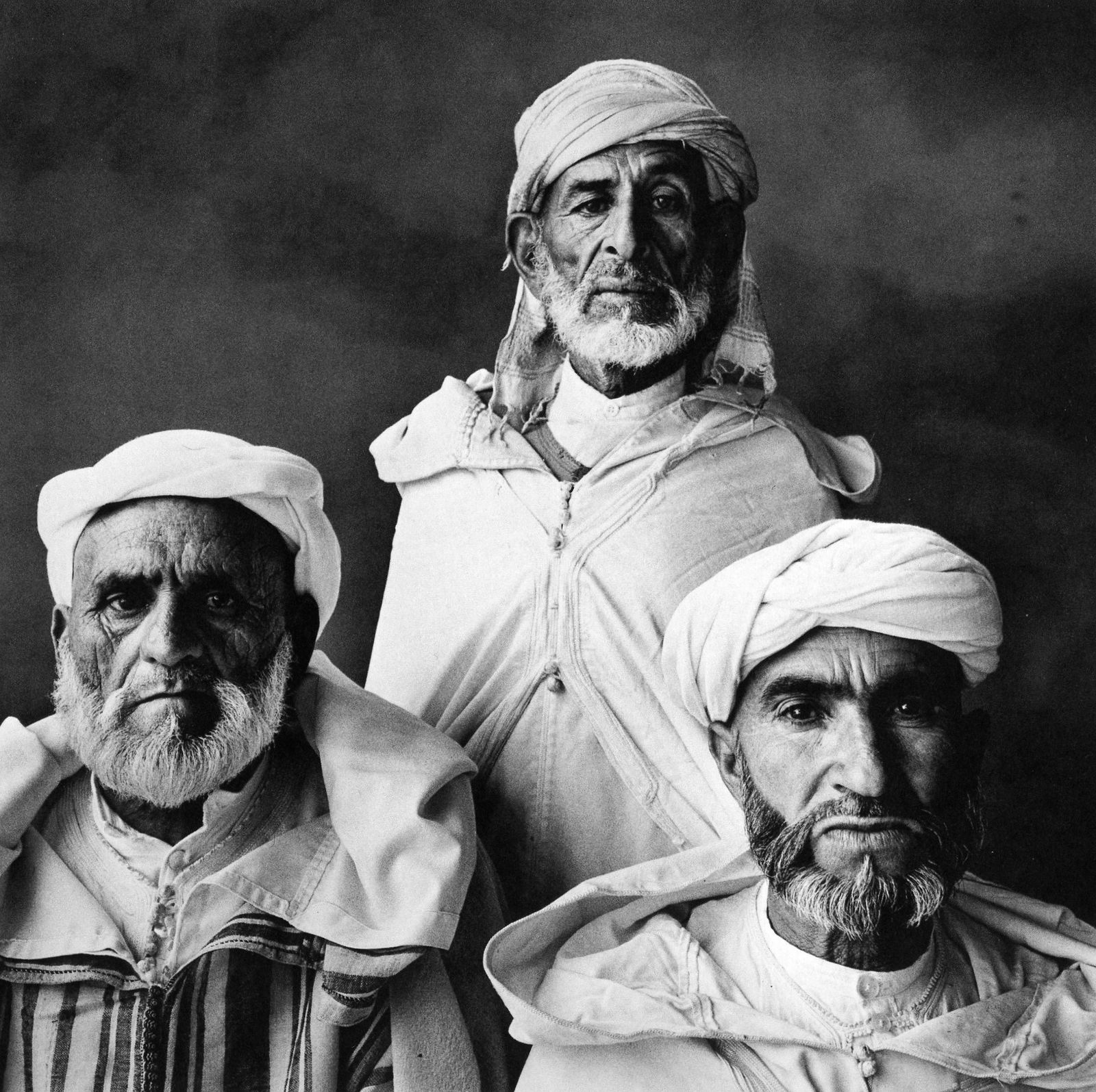 Irving Penn, Three Village Elders (B), Moroco, 1971