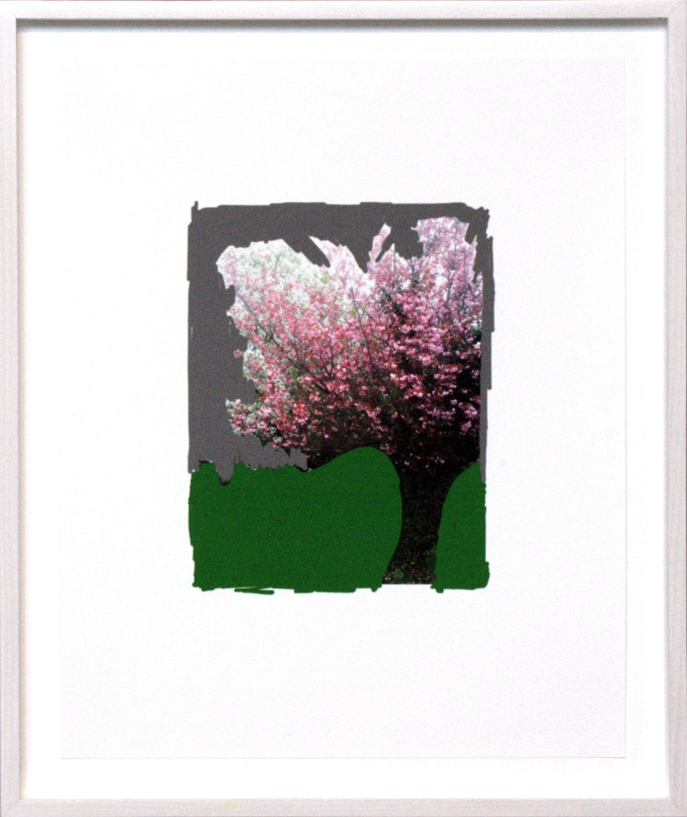 Frank Mädler, Roter Baum auf Grün, Series: Pen, 2013