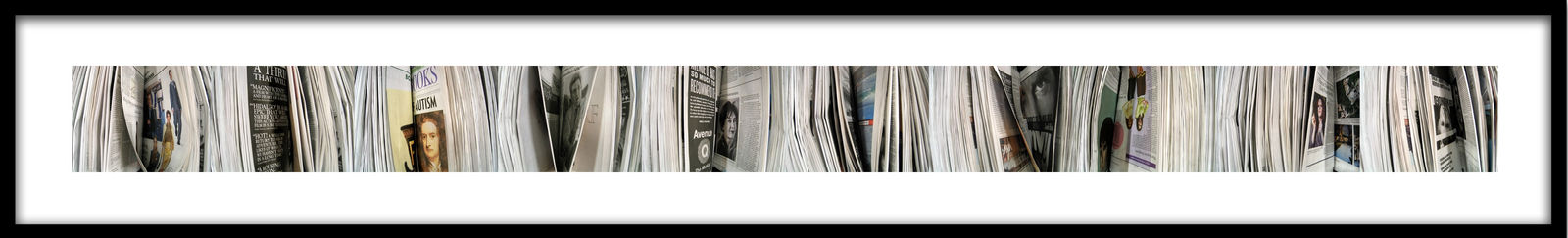 Barbara Astman, The Newspaper Series, jackblack, 2006