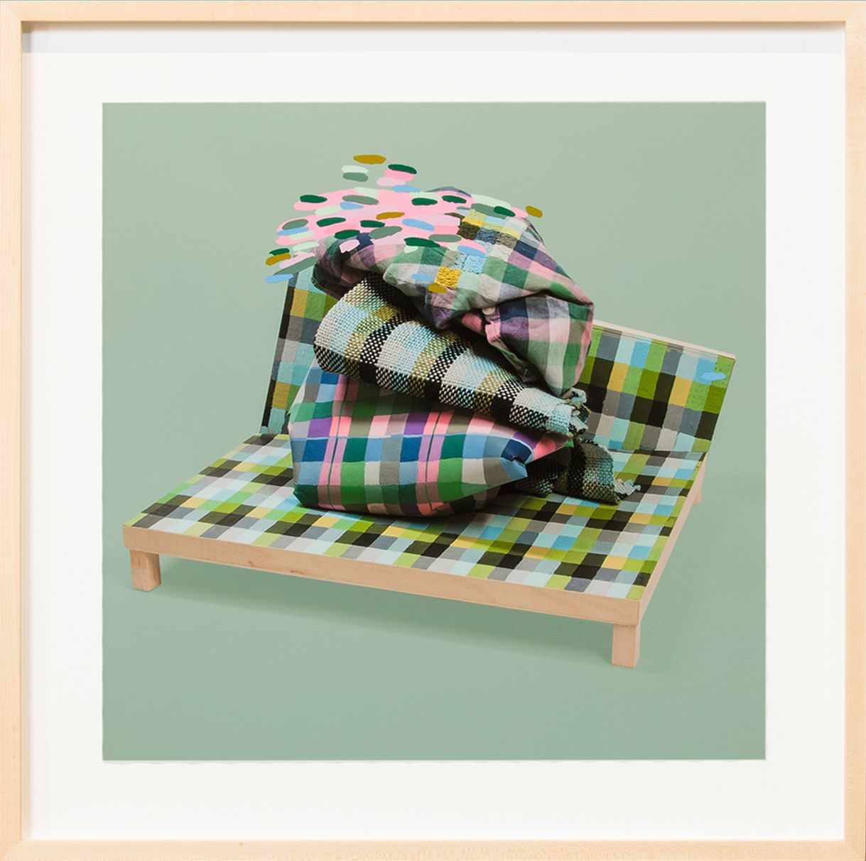 Michelle Forsyth, Green and Purple Stack with Pink, 2014/2020