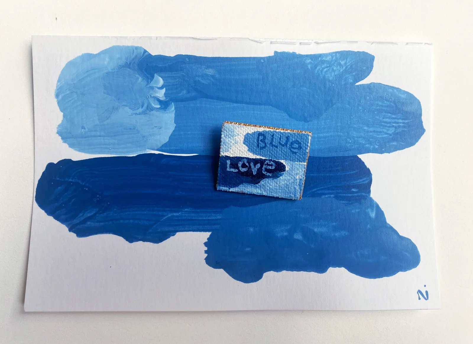 Nigel Scott, Postcard and Pin 13, 2023