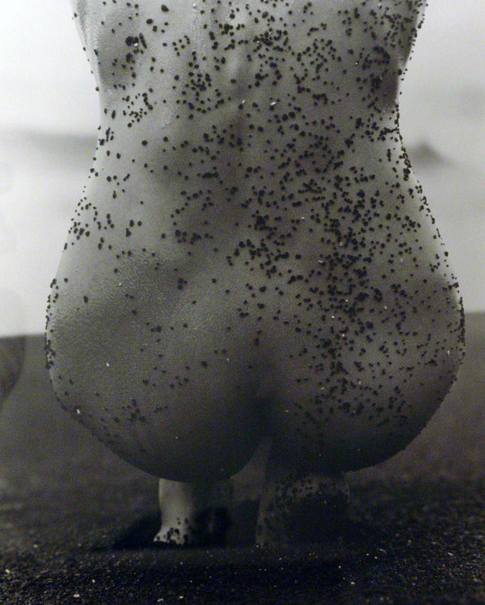 Herb Ritts, Female Nude with Black Sand, Hawaii, 1989