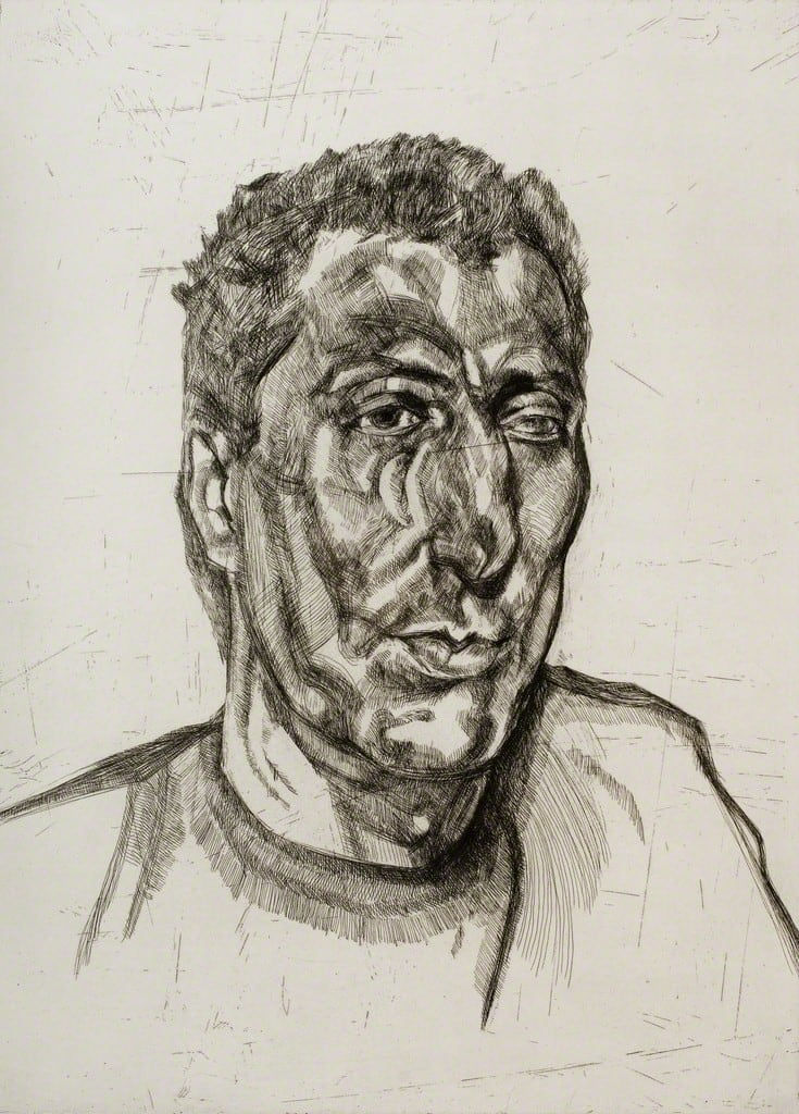 Lucian Freud, Head of Ali, 1999