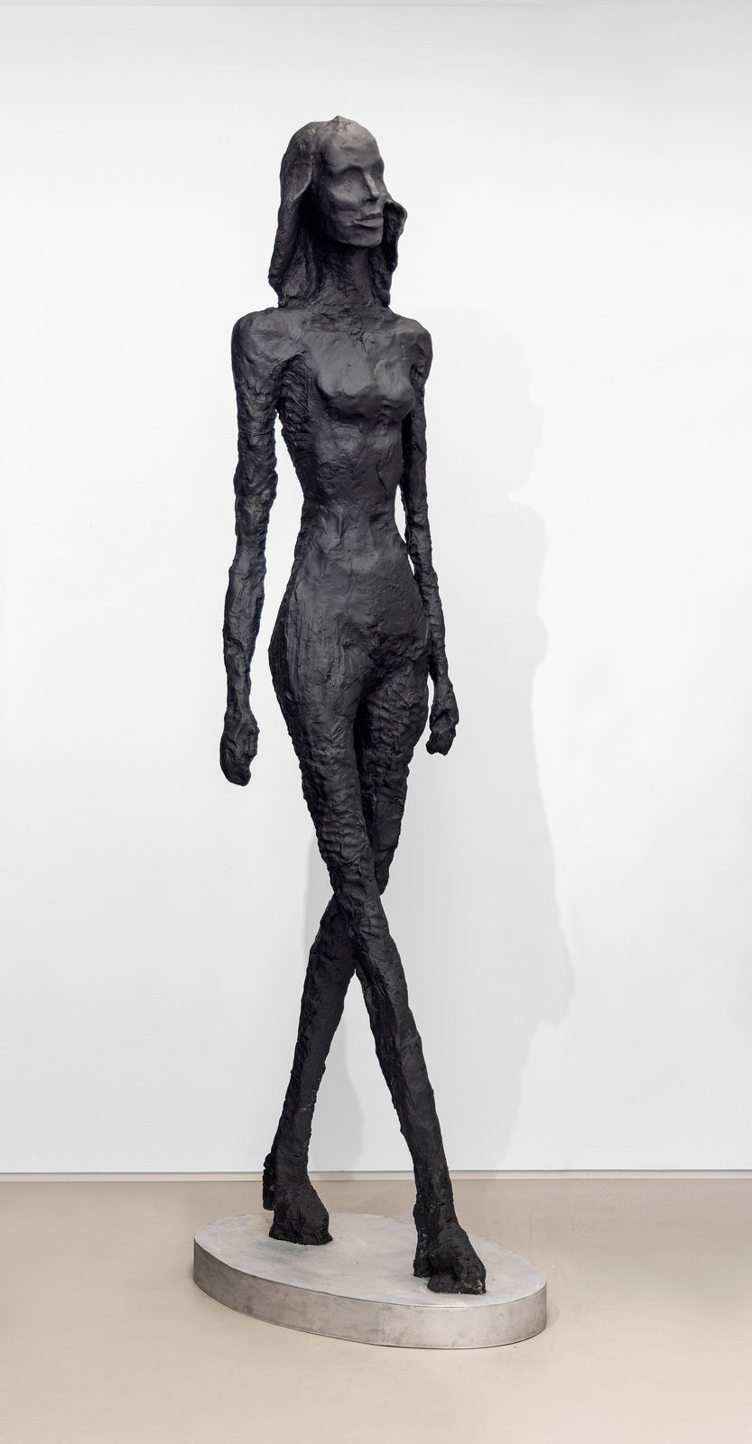 Eran Shakine, Giacometti's Granddaughter as a Supermodel (Walking), 2015