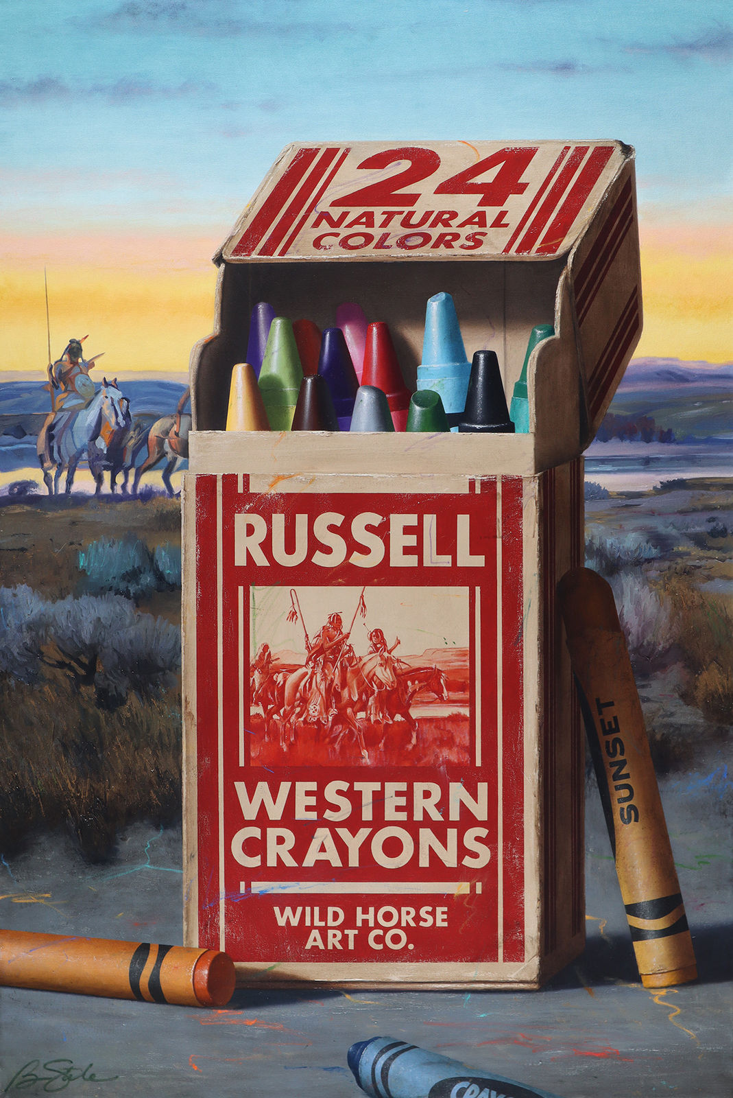 Ben Steele, Russell Western Crayons