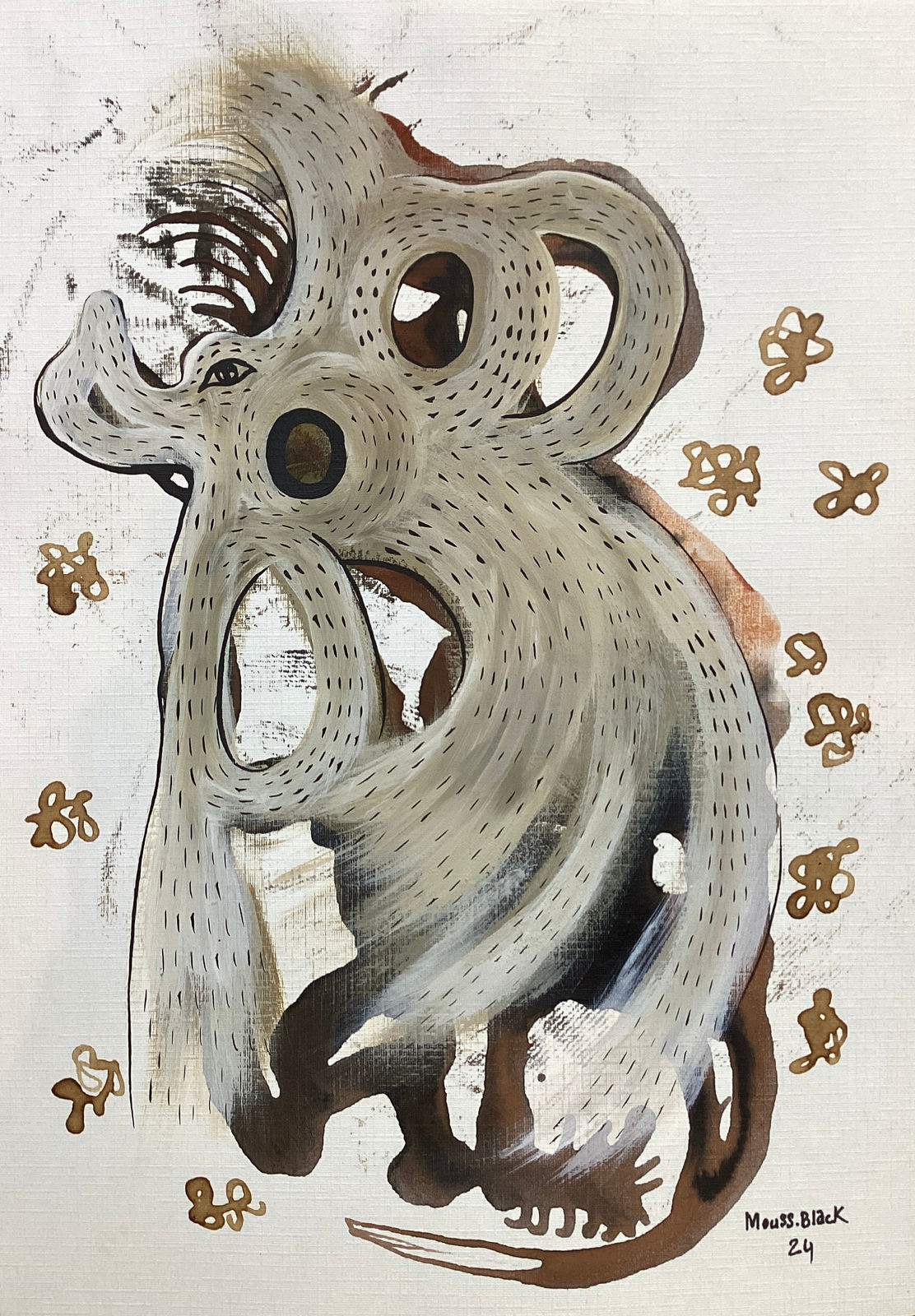 Mouss Black, Sans titre, 2024