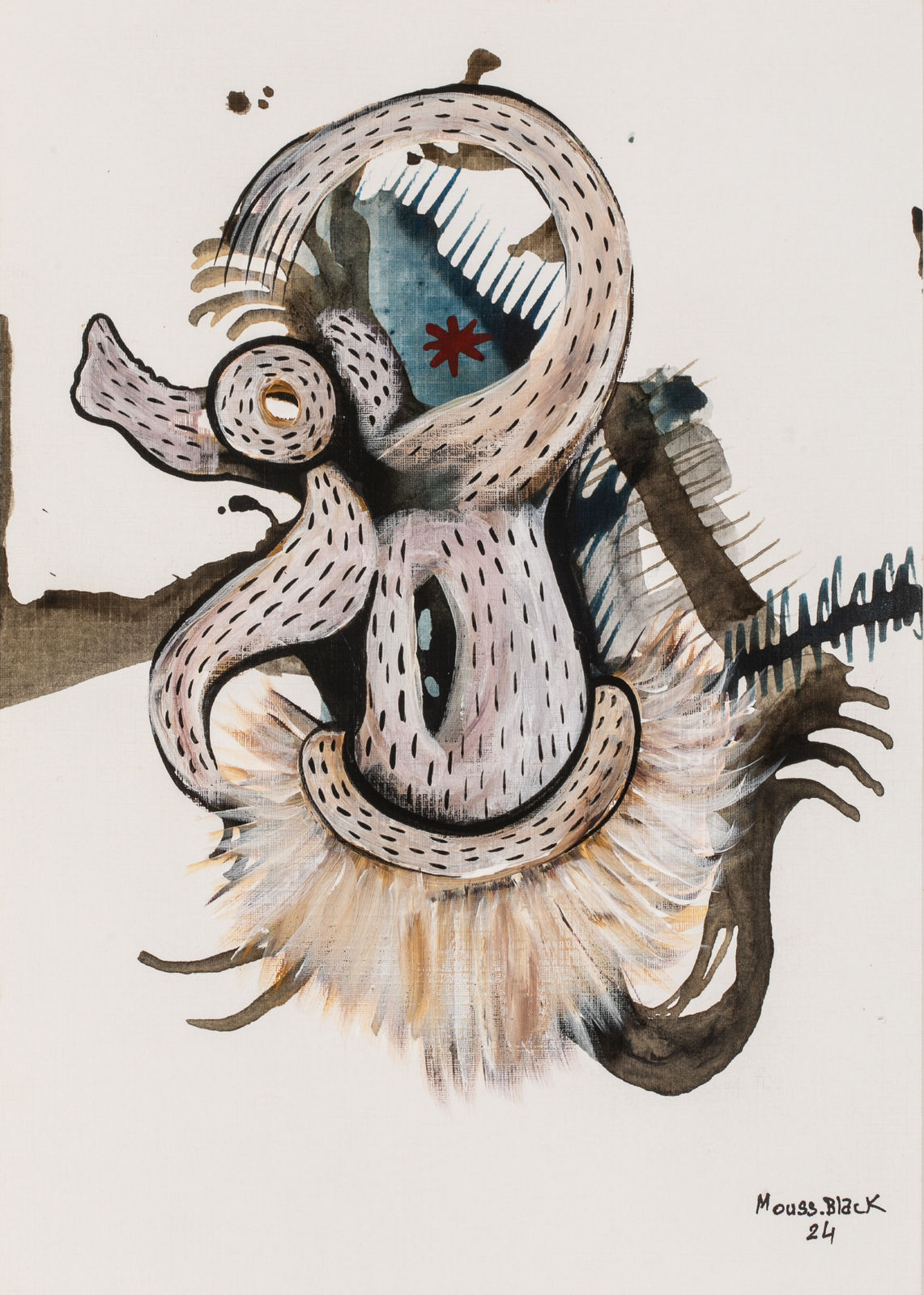 Mouss Black, Sans titre, 2024