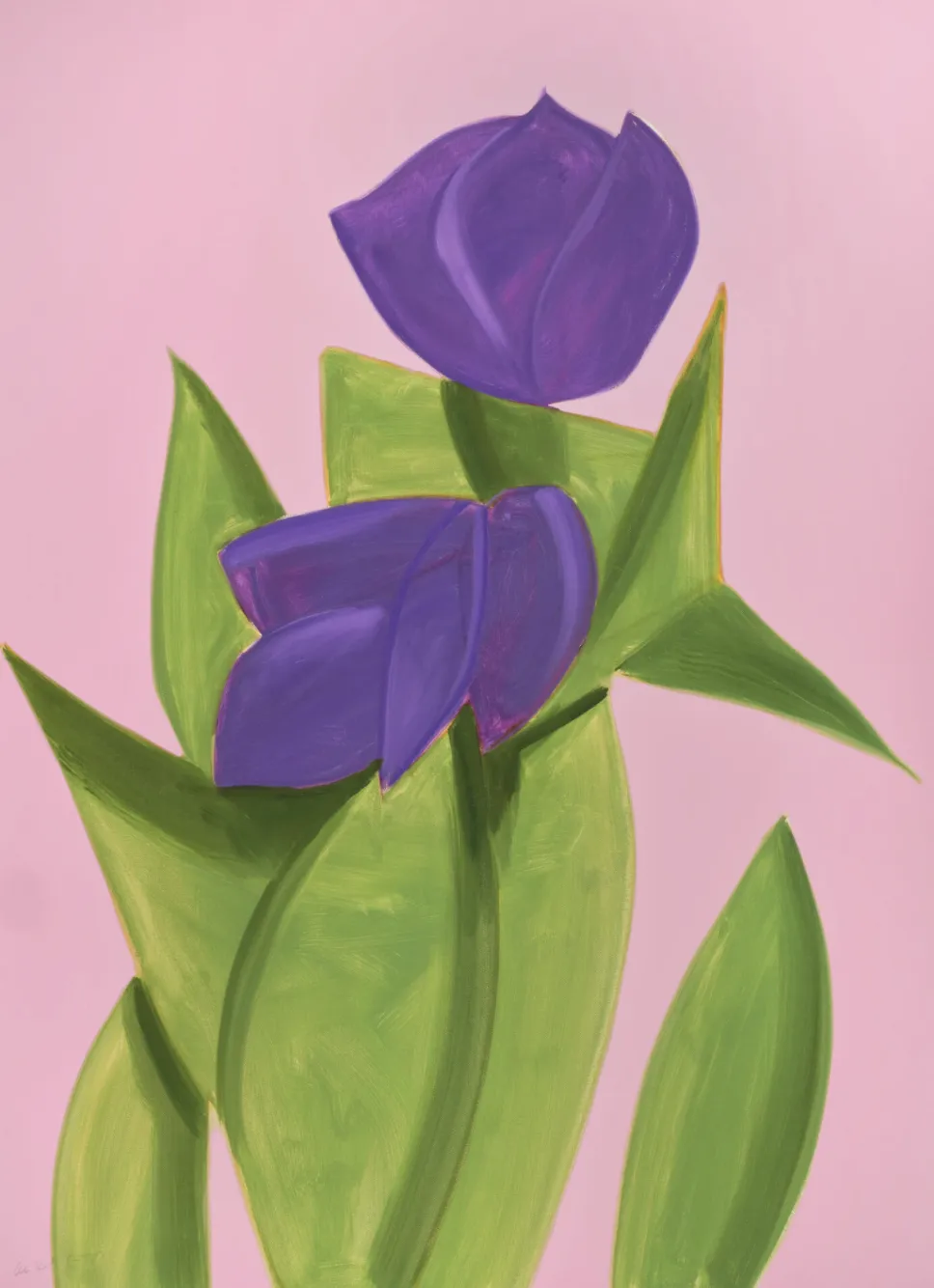 Alex Katz, Purple Tulips 2, 2021