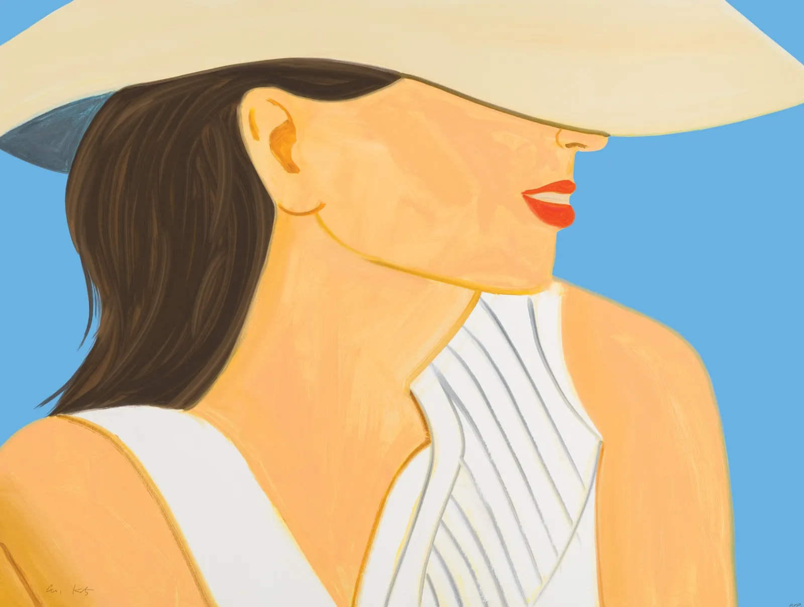 Alex Katz, Vivien with Hat, 2021