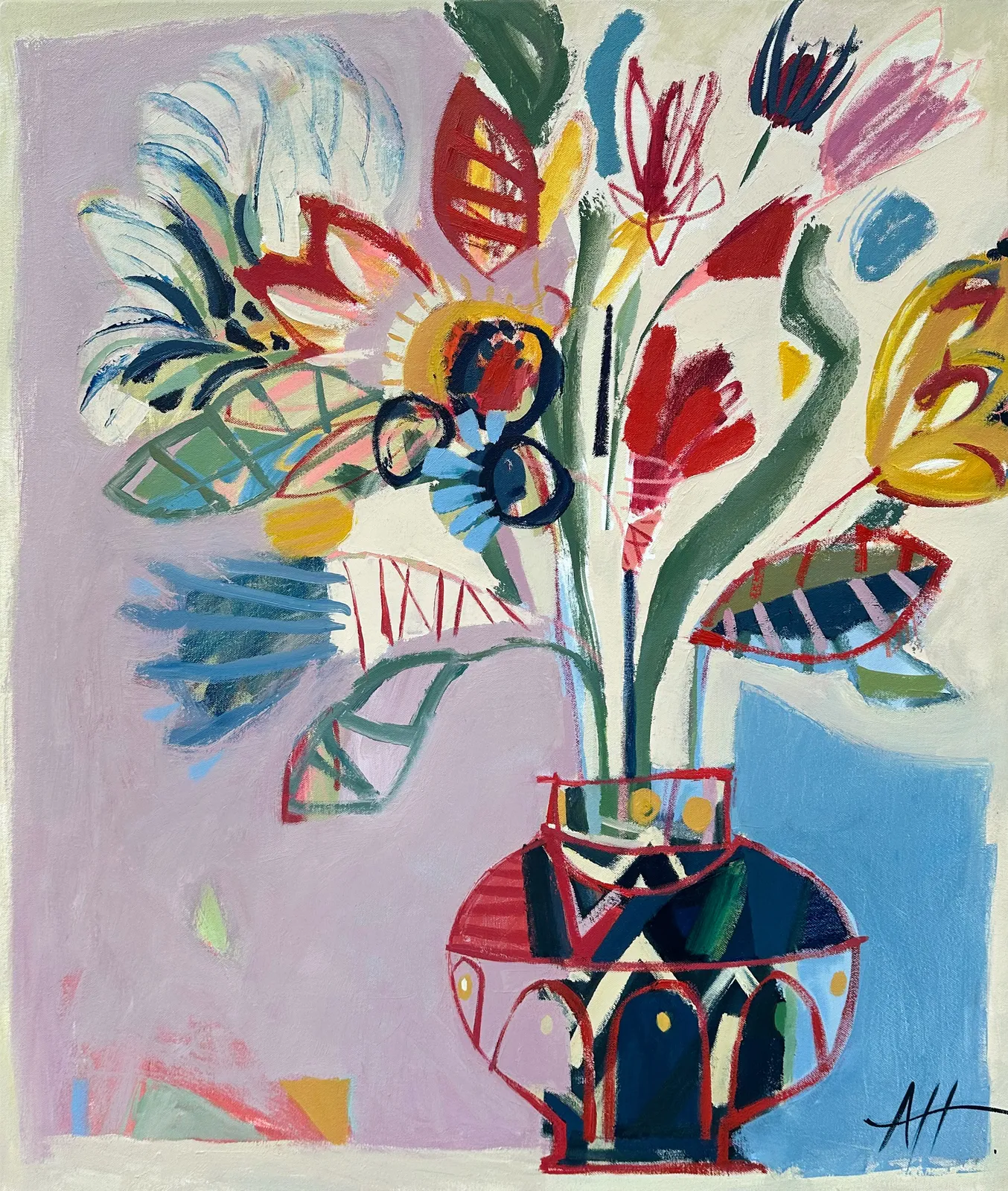 Anna Hymas, Flowers in a Vase (London Gallery)