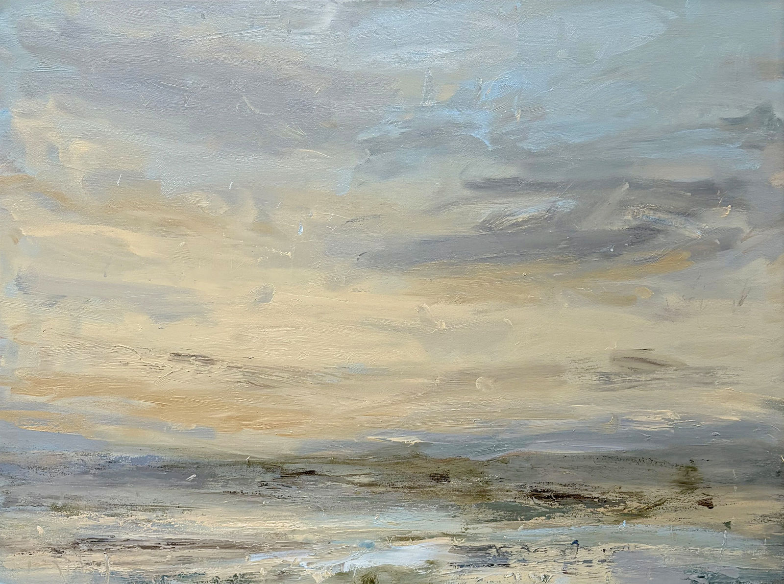 Louise Balaam, Quiet Sunset, Pale Gold (Hebrides) (London Gallery)
