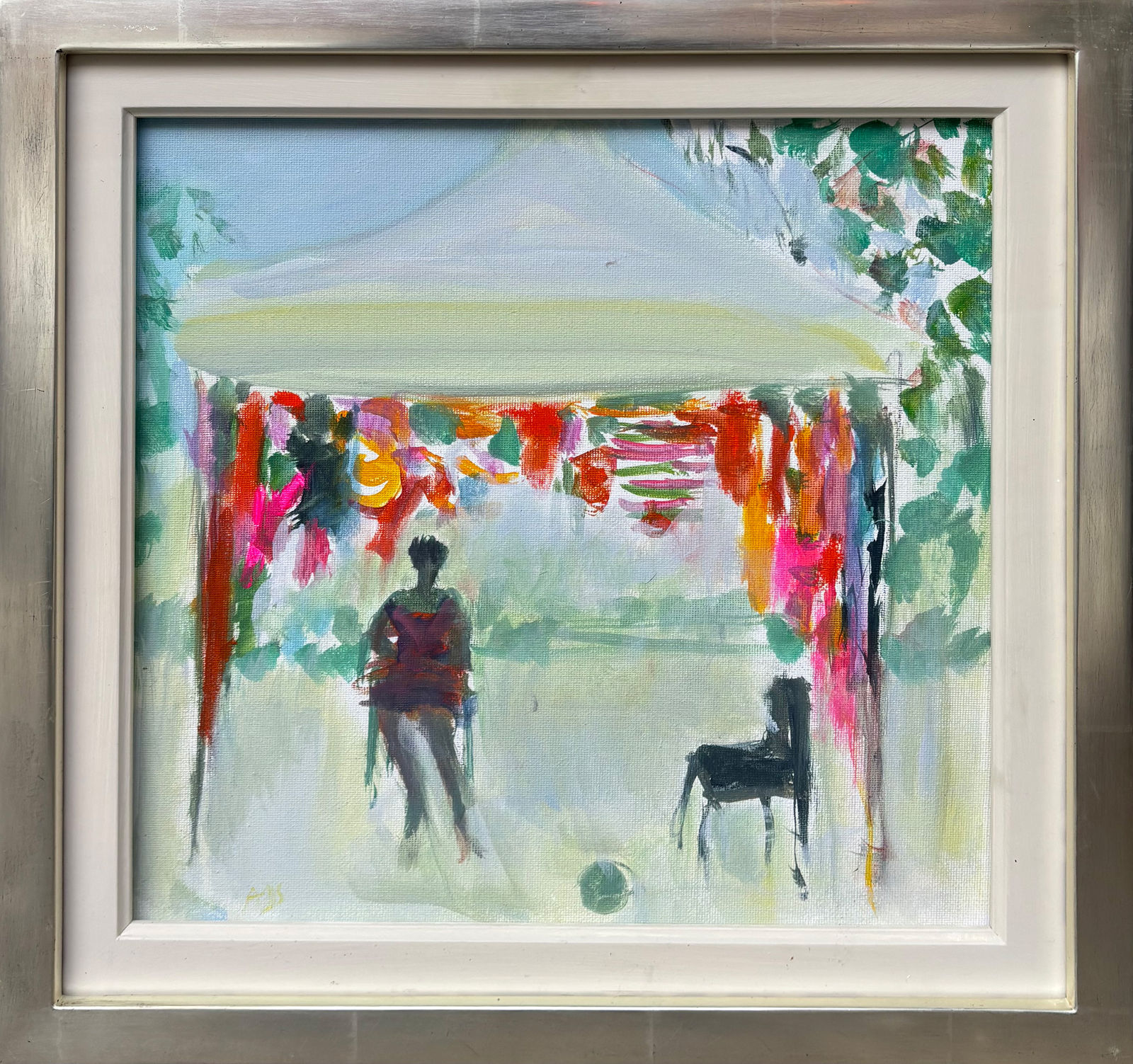 Ann Shrager, Selling Sarongs (Hungerford Gallery)