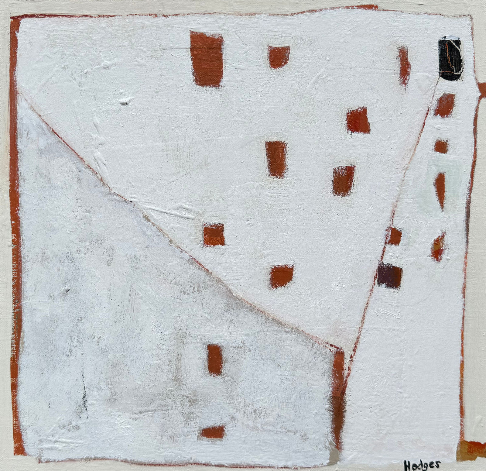 Felice Hodges, Red Rust on White (London Gallery)