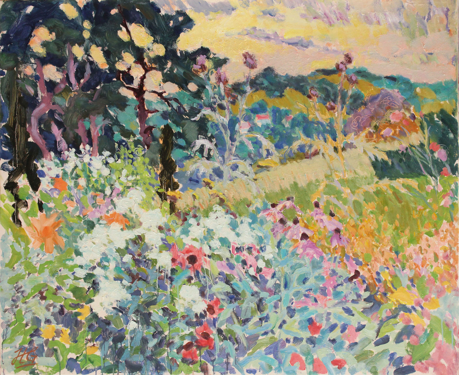 Hugo Grenville, Looking Towards Pitcher's Hill, Late Summer (London Gallery)
