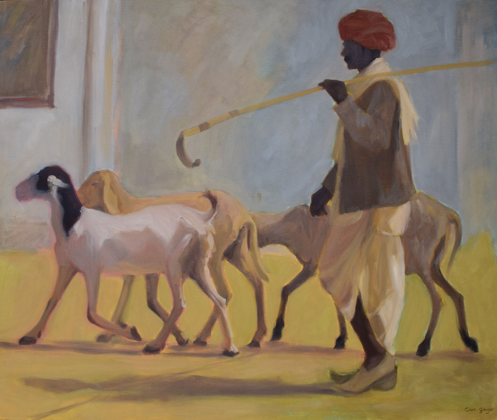 Clare Granger, Herding Goats (Hungerford)