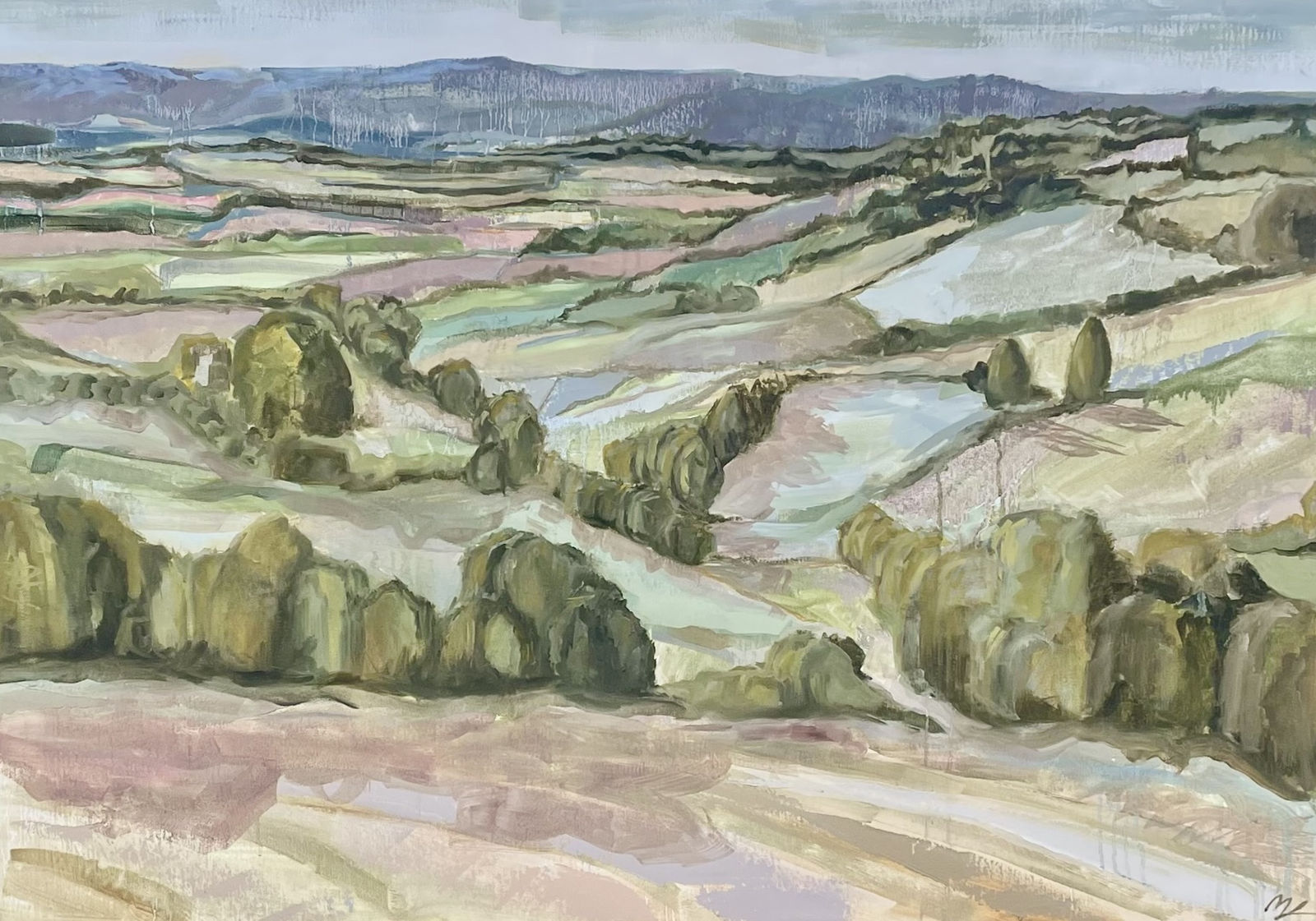 Max Leuchars, Towards the South Downs (Hungerford Gallery)