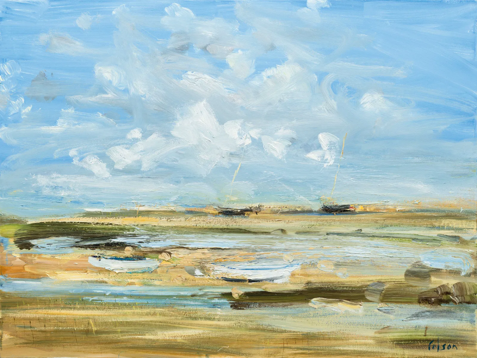 Richard Colson, On the Staithe, Burnham Overy