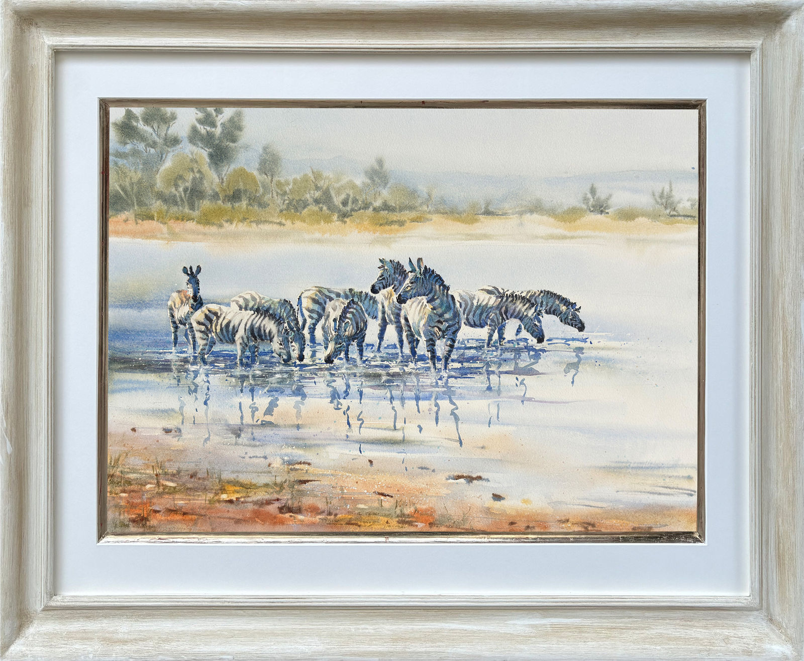Julia Cassels, Zebras at Valley Dam