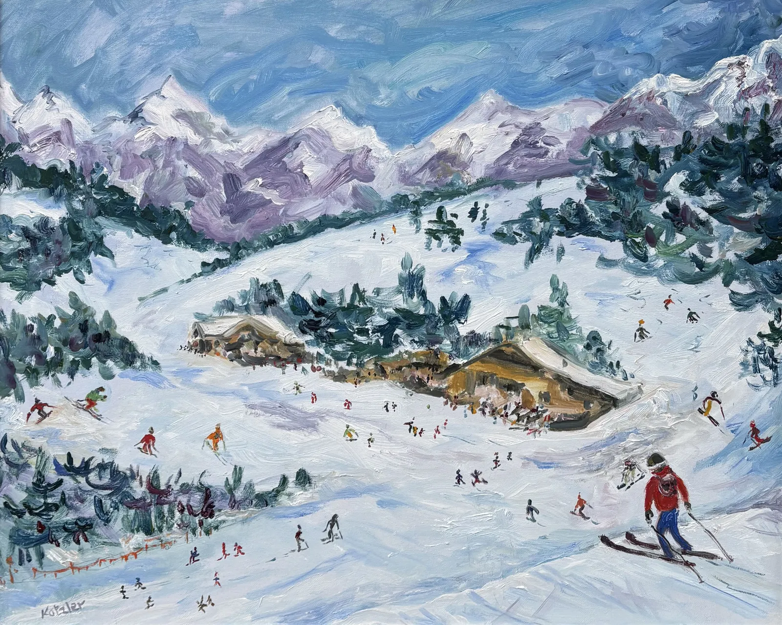 Fi Katzler, Heading for a Vin Chaud (London Gallery)