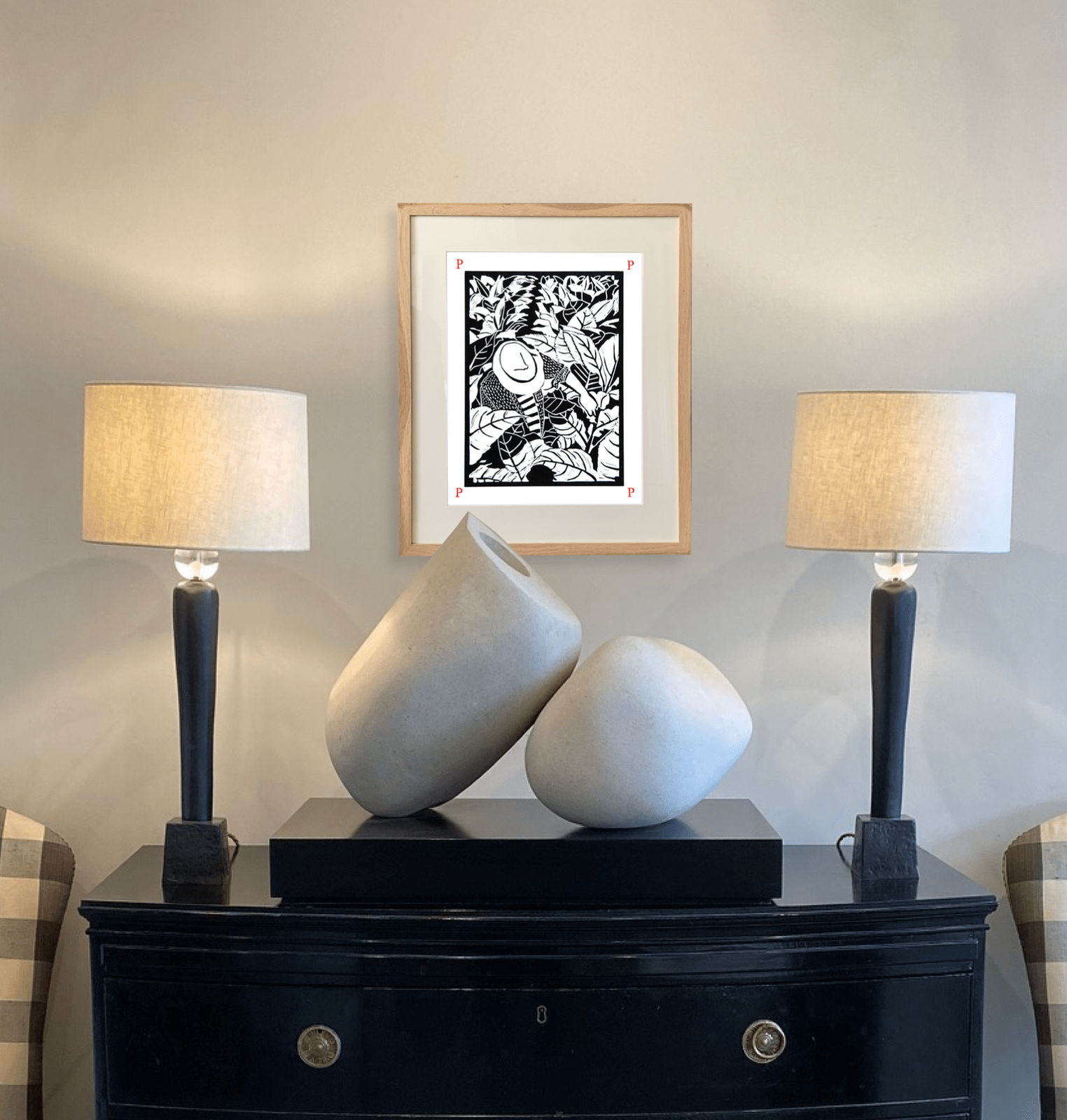 Dione Verulam, p is for picking (Unframed)