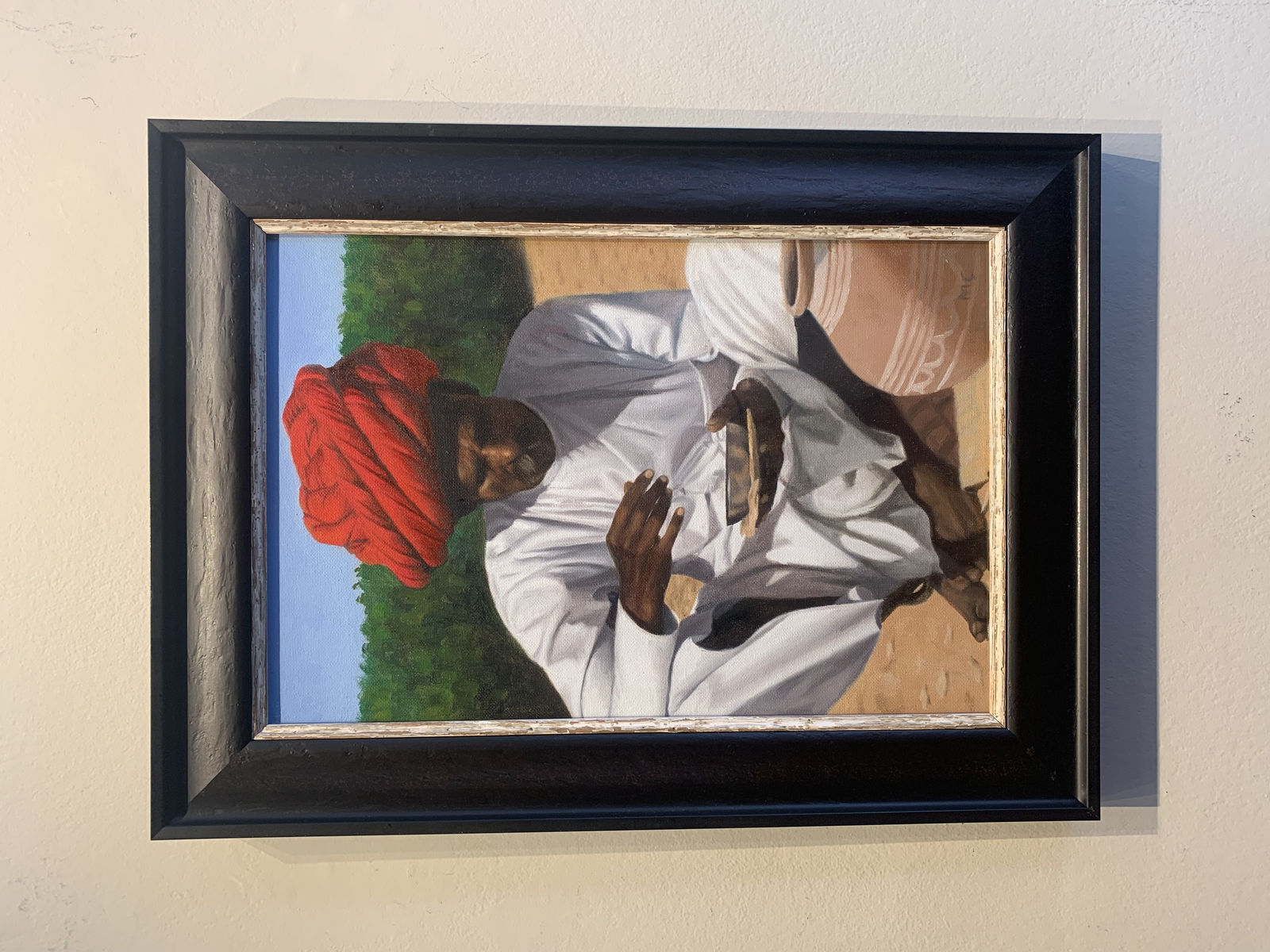 Mark Clark, Rajasthani Man with Pot (London Gallery)