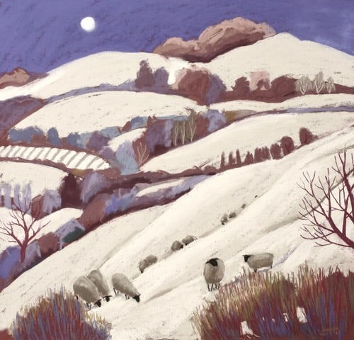 Sue Campion, Snow near Wentnor, Shropshire