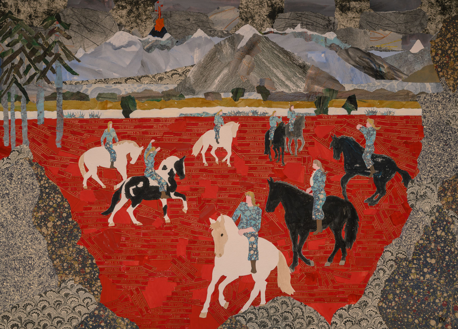 Dione Verulam, The Valkyries waiting for Brünnhilde (Unframed)