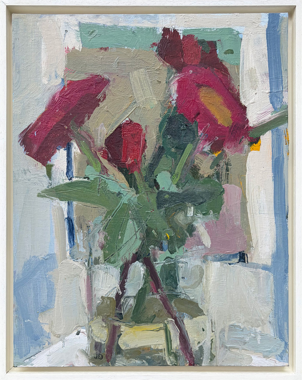 John Dobbs, Red Flowers in a Jar (London Gallery)