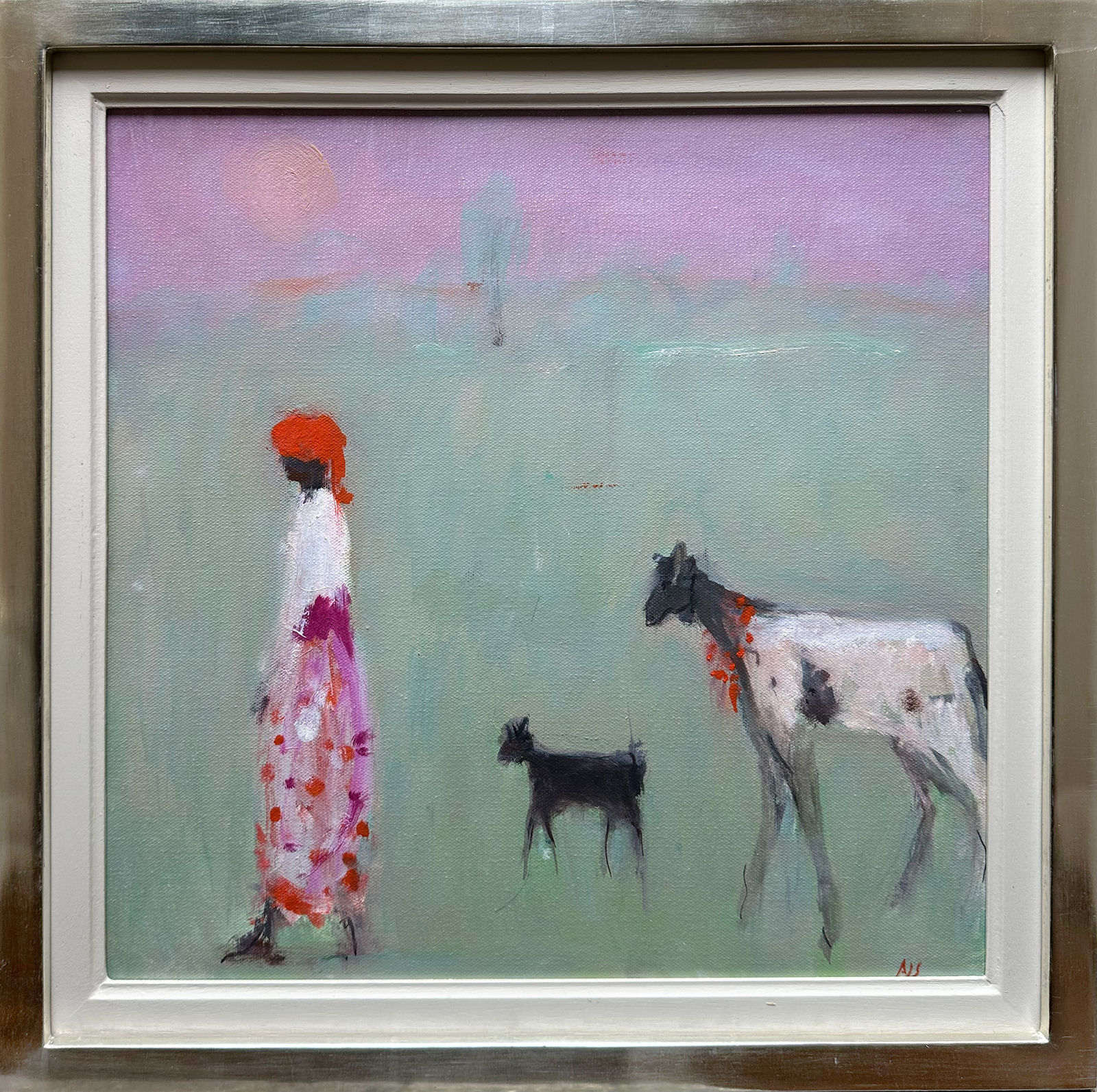 Ann Shrager, Man with Goat and Holy Cow