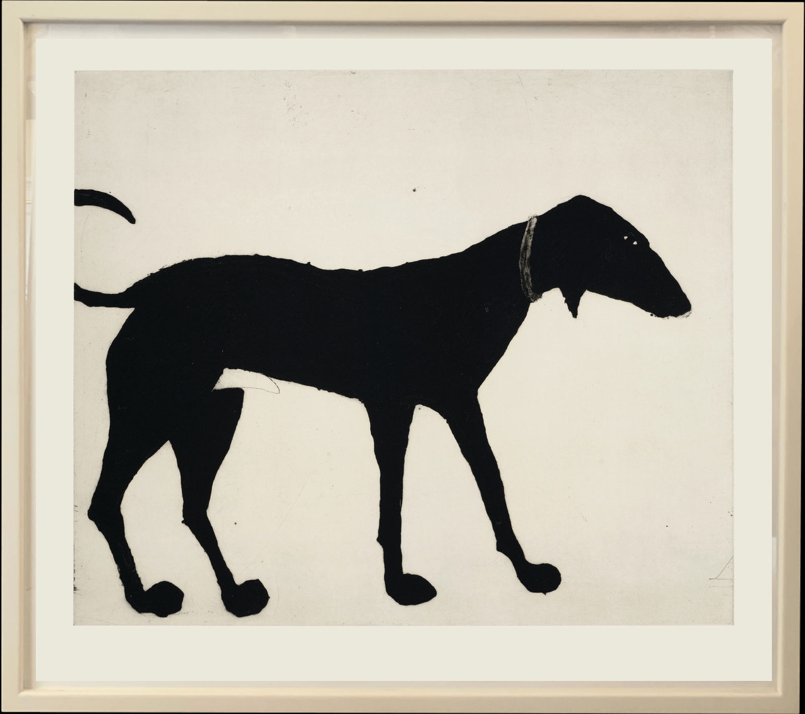 Kate Boxer, Black Dog (Unframed)