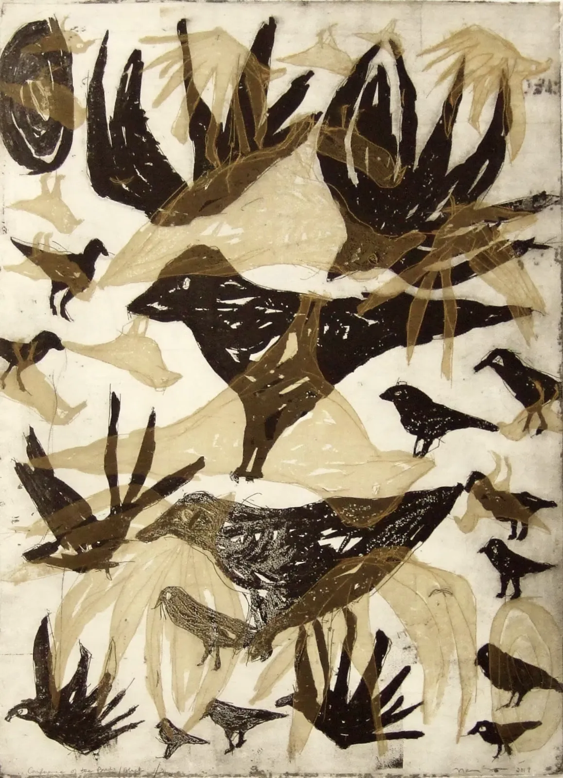 Nancy Azara, Conference of the Bird/Blue, 2016