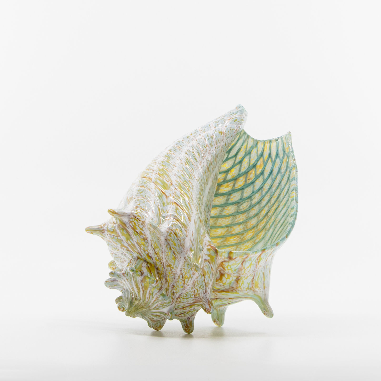 Treg Silkwood, Small Conch - Gold + Aqua, 2024