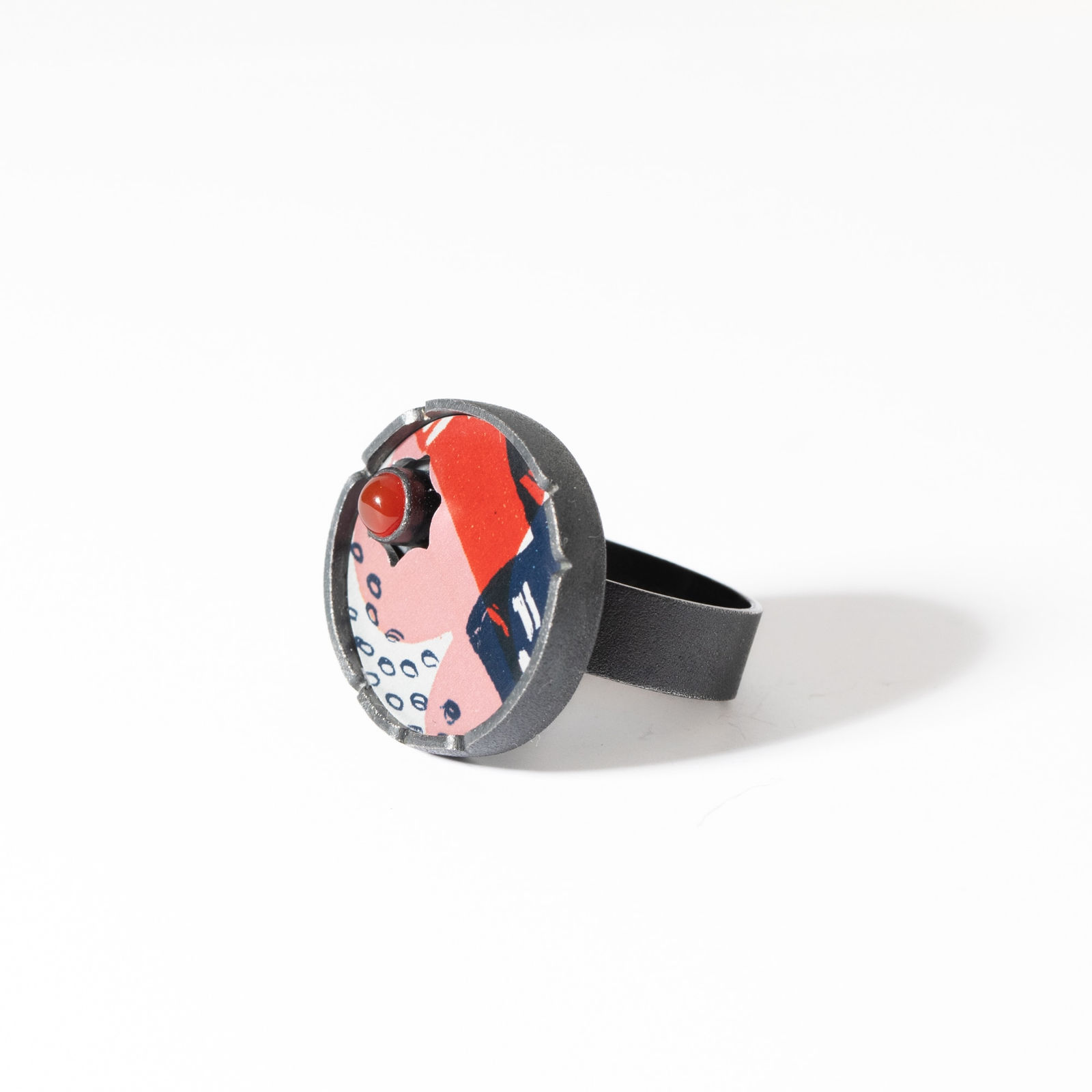 Lindsey Mann, One of a Kind Ring - Red, 2024