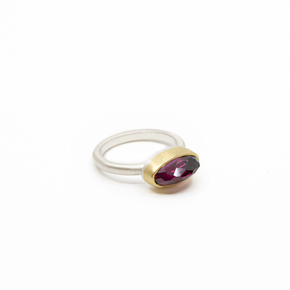 Heather Guidero, One of a Kind Rose-Cut Rhodolite Garnet Ring, 2022