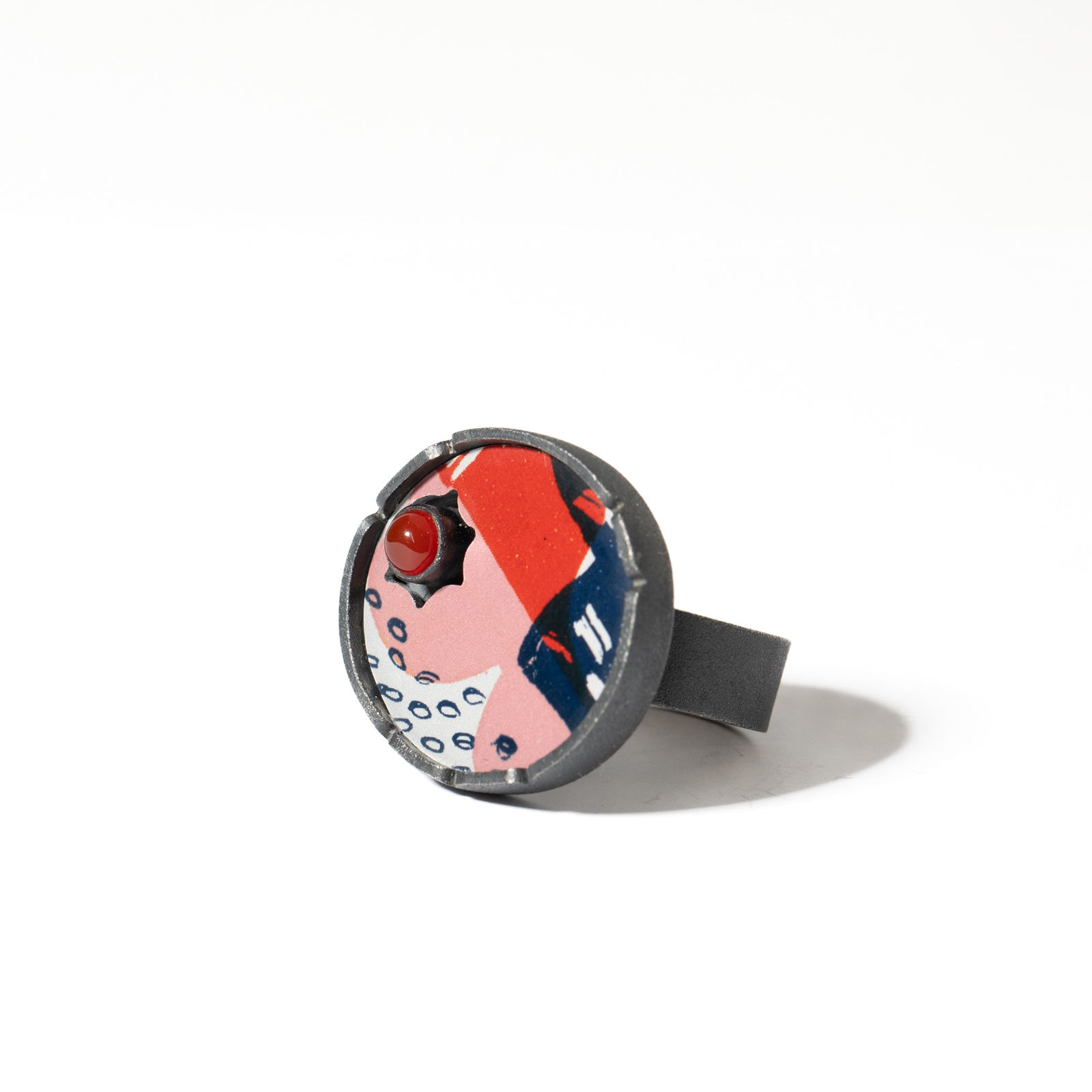 Lindsey Mann, One of a Kind Ring - Red, 2024