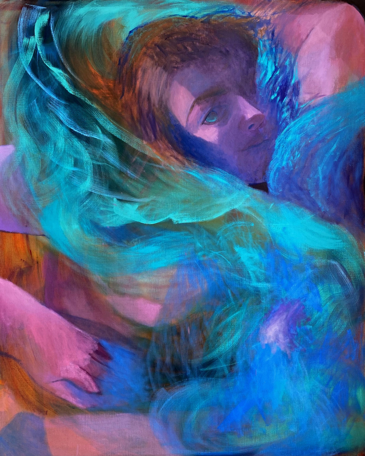 Lindsey Jean McLean, Orchid Blue Boa, 2023