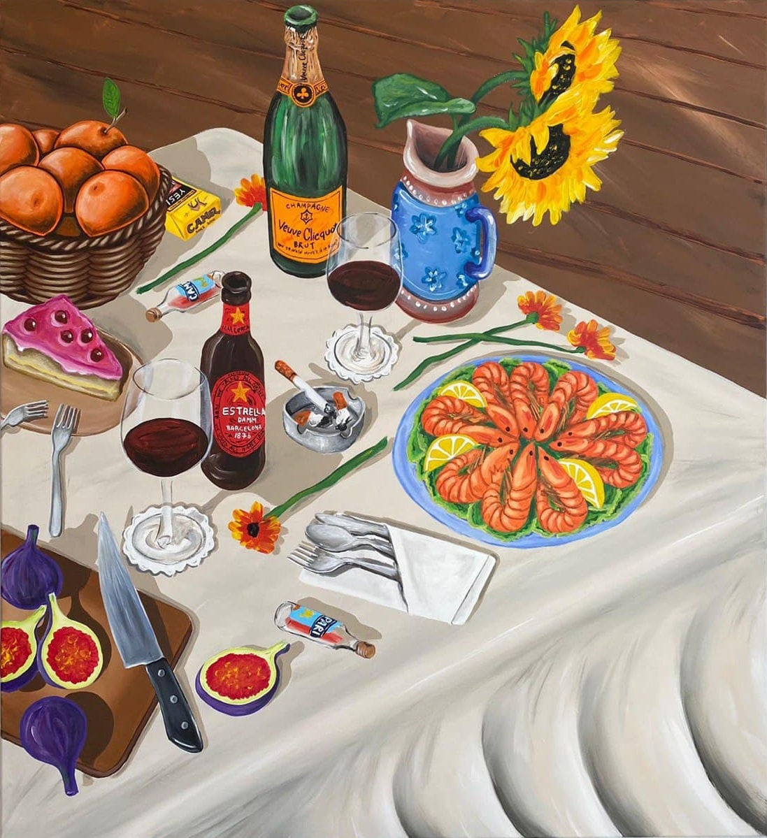 Yam Shalev, Nudist beach, seafood and sangria and I will love you forever, 2021