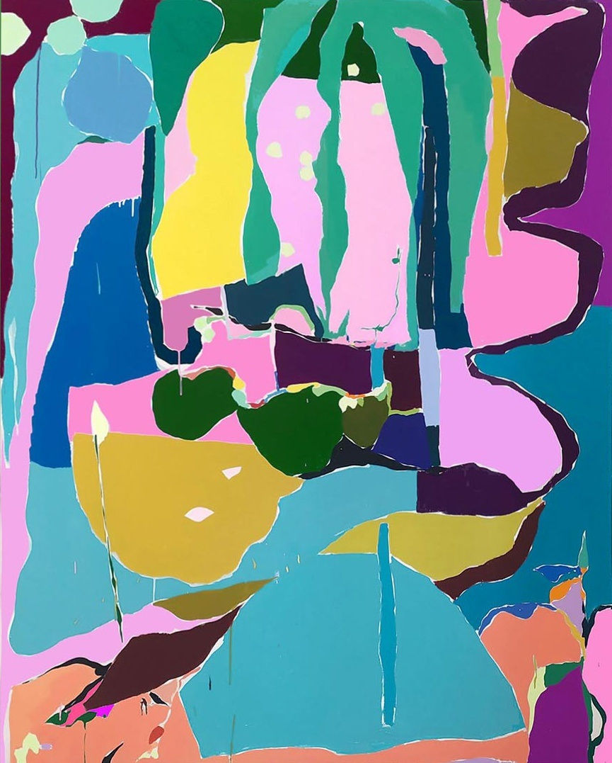 Idir Davaine, Sans-titre: Palme, Lianes, Racines, 2020