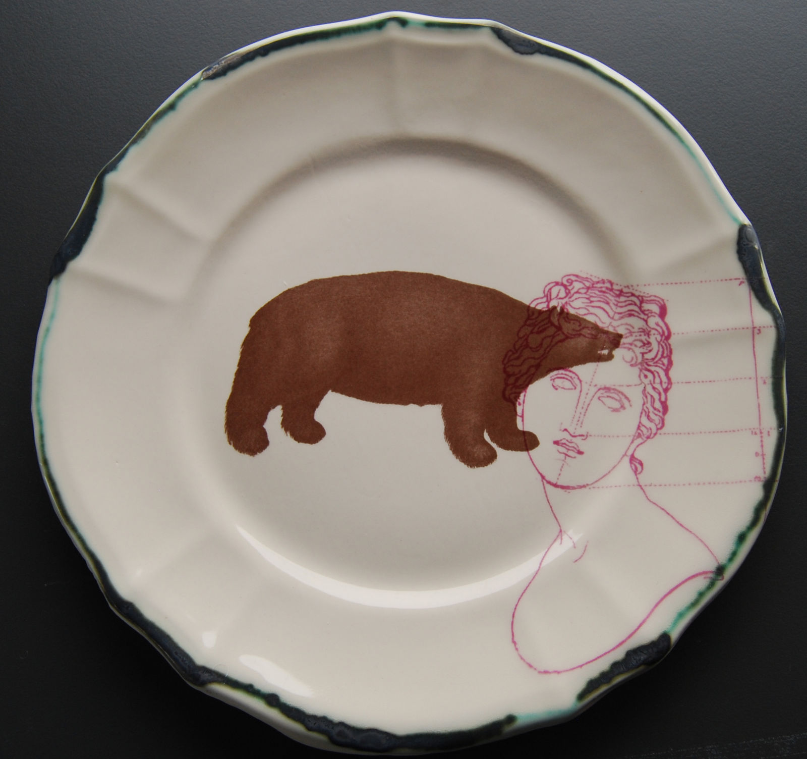 Matt Smith (British), Round Plate 7, 2022